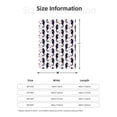 thumbnail image 5 of Rateoe Seahorses and Hearts Pattern Flannel Throw Blanket, Ultra-soft Blanket for Bed, Couch, Car, Hypoallergenic Anti-pilling blanket-60"x50"(Vertical), 5 of 6