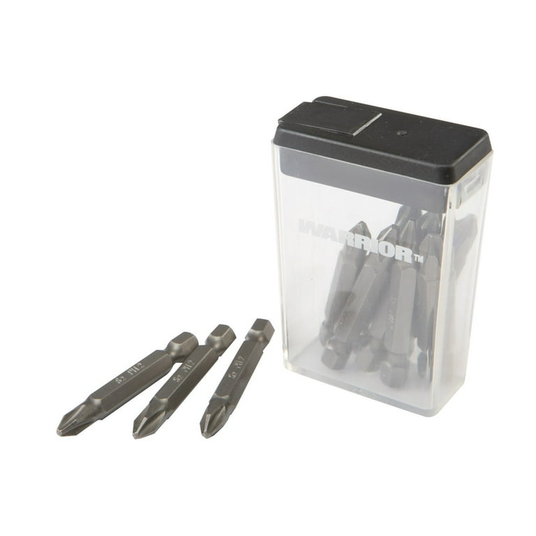 WARRIOR 2 in. PH2 Phillips Insert Bits, 10 Piece WARRIOR 2 in. PH2 Phillips Insert Bits, 10 Piece