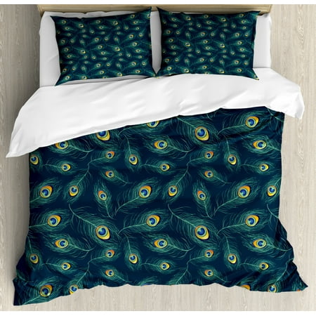 Feather King Size Duvet Cover Set Colorful Middle Eastern Exotic