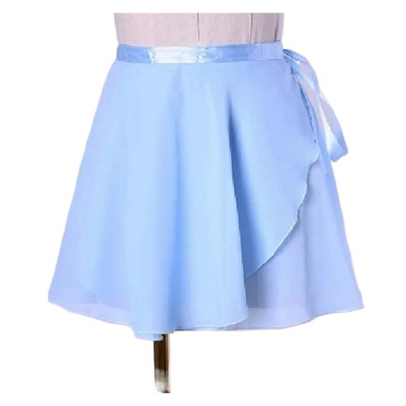Girls Ballet Skirts Dance Skirt White Black Chiffon Skirts Woman Tied Mini Short Dance Skirt