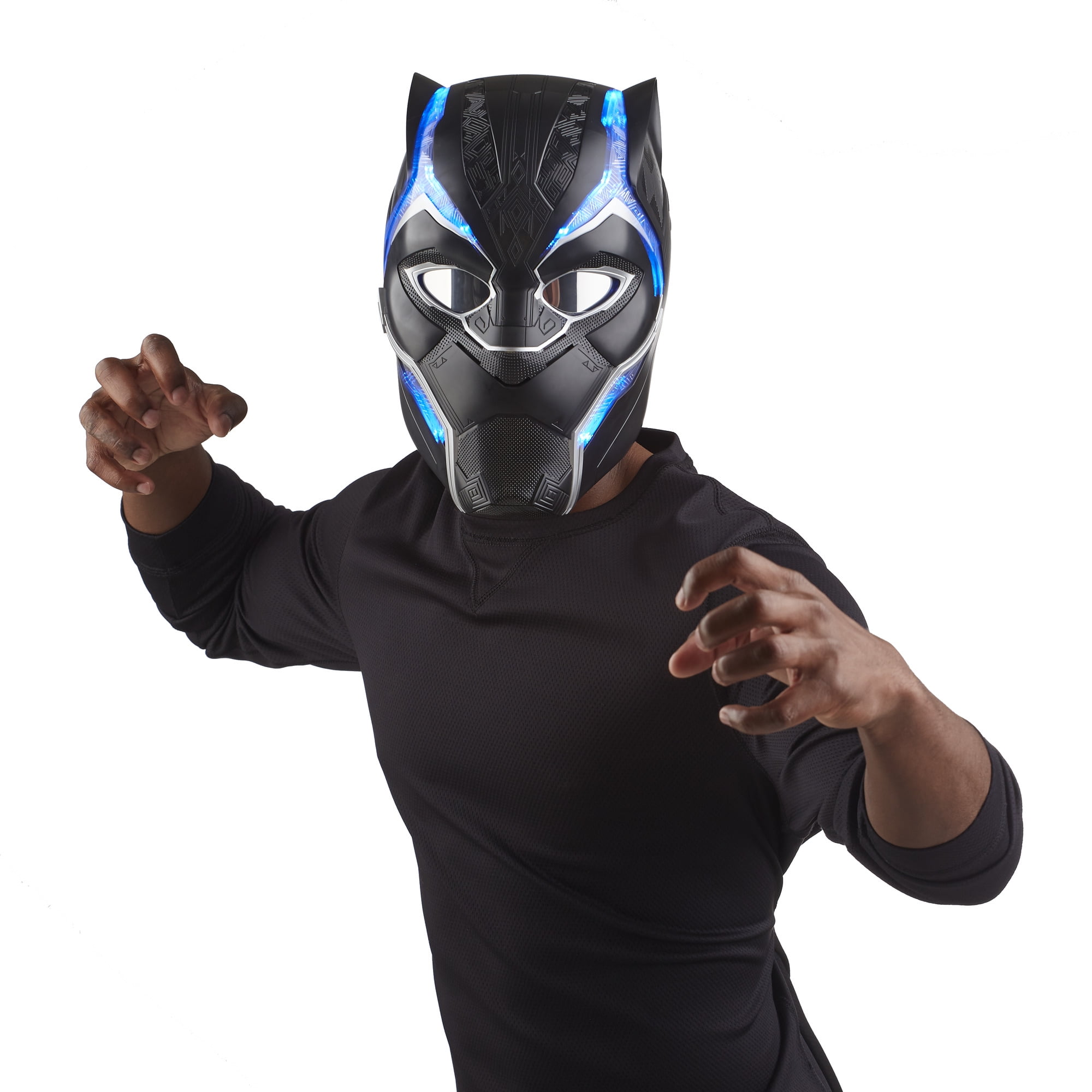 marvel legends series black panther electronic helmet