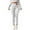 White, variant on Fiaer -Lined Leggings for Women Stretch Plus Size Trendy Yoga Pants High Waisted Slim Fit White Workout Trousers White XL