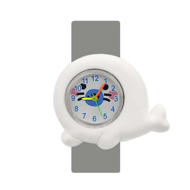 Reloj creativo Slap Pat Circle para niños, tiburón marino, pez ballena, juguete para bebés, relojes para niños, regalo para alumnos de guardería, Montre Enfant Gao Jinjia LED