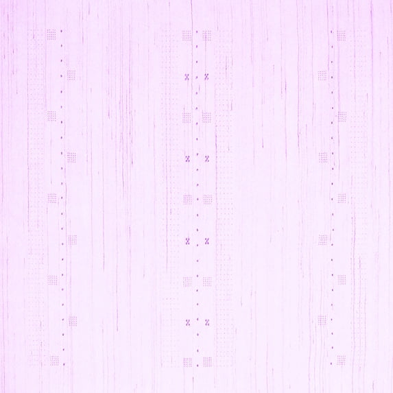 Ahgly Company Indoor Square Solid Purple Modern Area Rugs, 8' Square