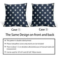 thumbnail image 6 of 4th of July Patriotic Pillow Covers 18x18 Set of 2 Blue Star Americana Independence Day Outdoor Decorative Throw Pillow Cases Farmhouse Decor for Sofa Couch Bed Fourth July Holiday Decorations, 6 of 6