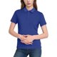 thumbnail image 1 of Tops Casuales de Negocios para Mujeres con Solapa de Manga Corta, Camisa con Botón Clásico para Uso Diario de Verano de Oficina, 1 of 6
