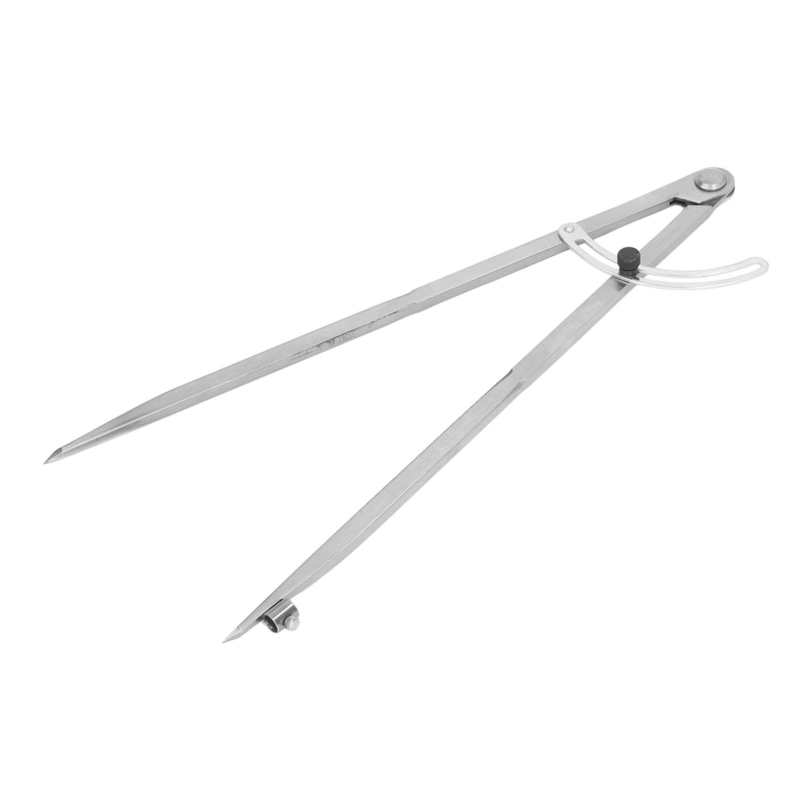 Woodworking Compass 400mm Carbon Steel Wing Divider Scriber with Pencil Holder for Carpenter Leather Work