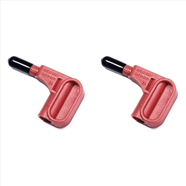 2X Multímetro Electrónico Cabeza Magnética Conector Banana de 4 mm Sin Soldadura Sonda de Imán Rápido Terminal Accesorios para Multímetro Rojo