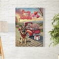 thumbnail image 2 of Be My Valentine's German Shepherd Truck Full of Love Flower Balloon Vertical Matte Canvas Poster Alsatian Dog Lover Gifts Wall Art Home Decor - 02029, 2 of 5