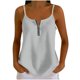 thumbnail image 2 of Neewe Women's Zipper V-Neck Sleeveless Summer Tops Business Casual Work Tunic Tank Tops Dressy Blouse Shirt, 2 of 8
