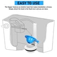 thumbnail image 3 of Phenofice Water Saver Flapper 2Pcs Blue PVC for Preventing Bathroom Leaks, 3 of 7