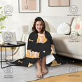 thumbnail image 4 of Wearable Blanket,Shiba Inu Hooded Wearable Flannel Blanket for Adults & Teens,Winter Poncho Shawl Wrap Cape Cozy Anti-Pill,60"x80", 4 of 5