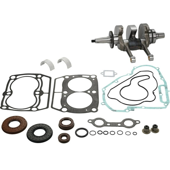 Hot Rods Bottom End Kit with Crankshaft, Gasket Set & Main Bearing Seal Kit for Polaris RZR/Sportsman 800 2011-2015 (HR00113)