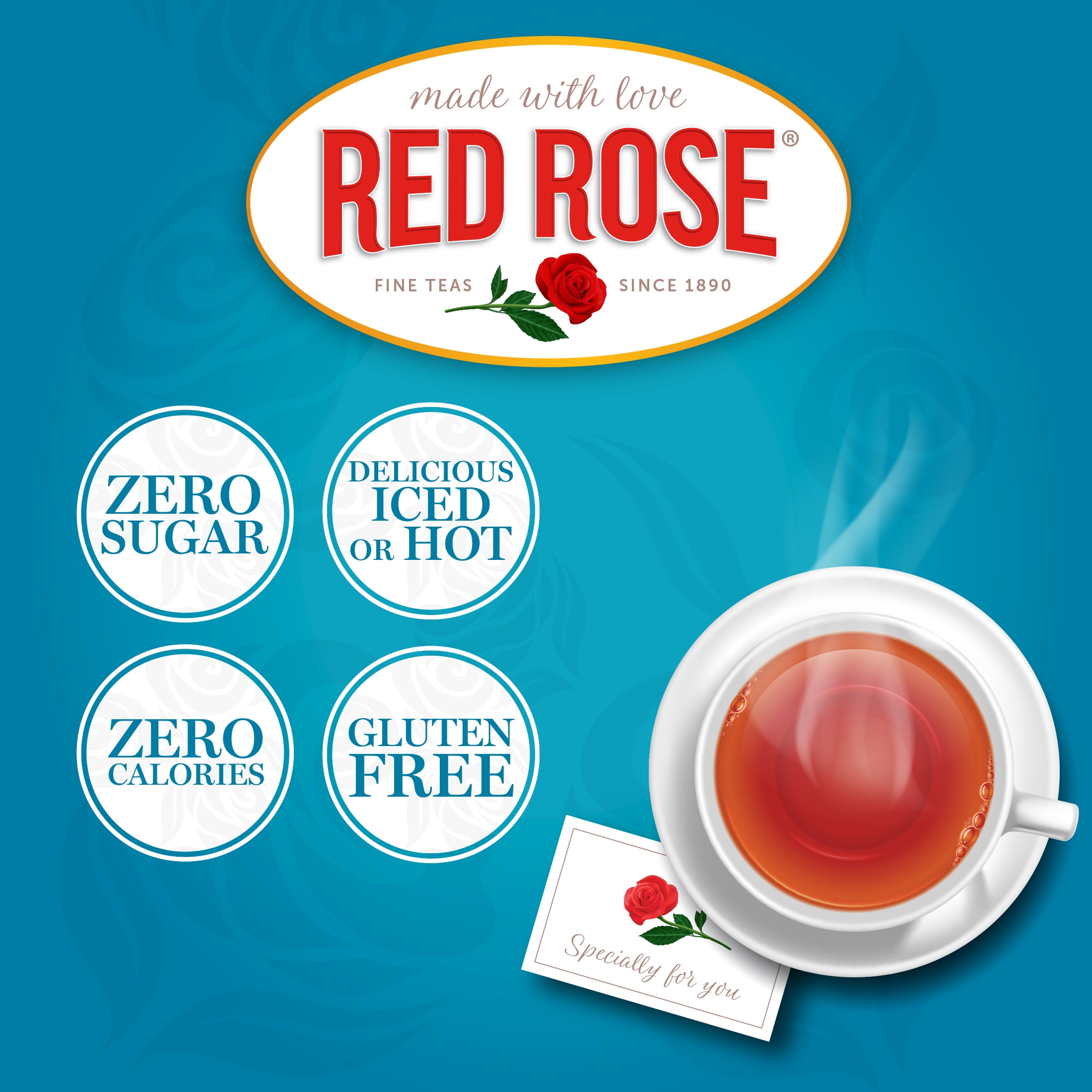 Red Rose Original Black Tea, 100 Black Tea Bags - Envelope