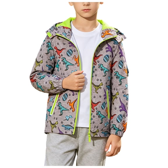 Kids Waterproof Rain Jacket Mesh Lined with Hood | Lightweight rain coat, windproof, breathable, school, camping, travel, outdoor play, boys and girls Jackets for Kids Preppy