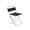 Black-BK Home Decor, variant on JJV Outdoor Folding Chair with Backrest for Barbecue Fishing Camping Travel Portable Lightweight Stainless Steel Frame and Breathable Fabric Seat 18.5x9.5x9.1 Inch