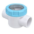 thumbnail image 4 of Check Valve 50mm 2 Ways G1 1/2 Water Hose Backflow Preventer with Transparent Mirror Pipe for Swimming Pool Filter, 4 of 22