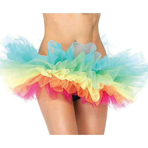 Rainbow organza tutu