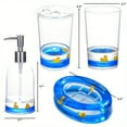 thumbnail image 3 of Locco Decor Acrylic Liquid 3D Floating Motion Bathroom Kitchen Vanity Accessory Soap Lotion Dispenser Ocean Cartoon Animal Theme Duck, 3 of 3