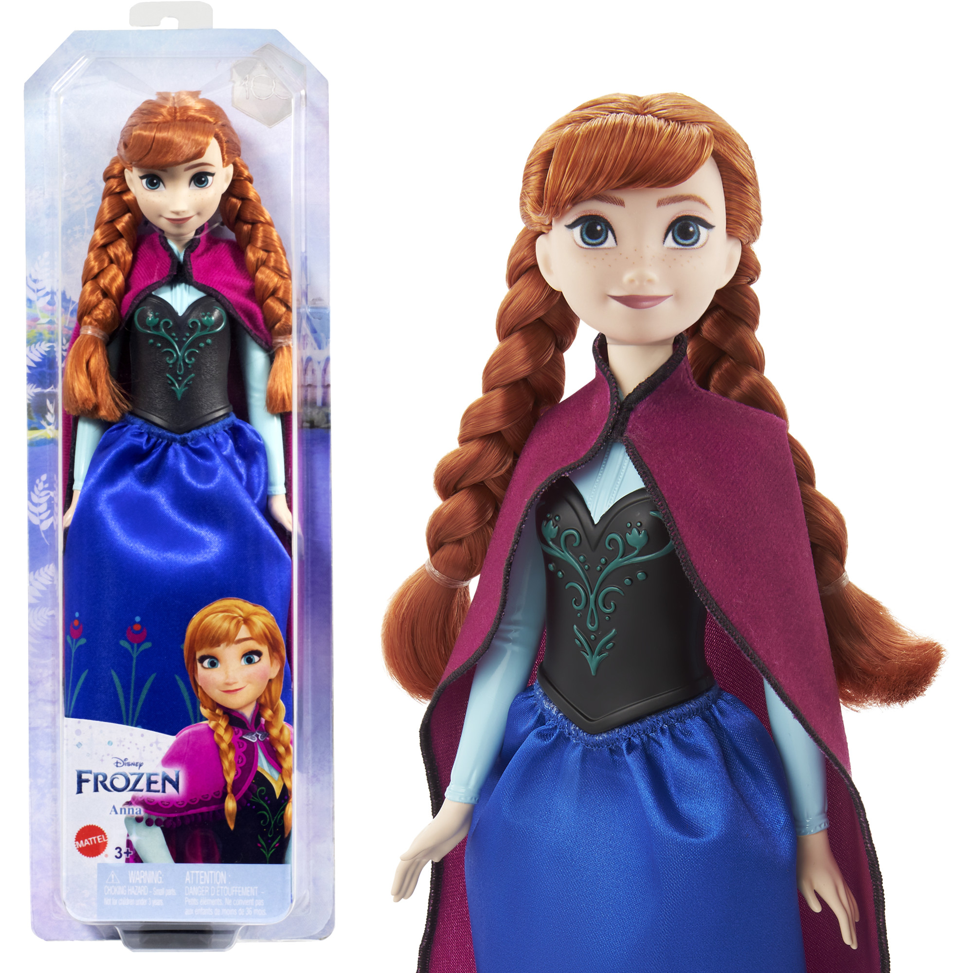 Disney Frozen Anna 11 inch Fashion Doll & Accessory, Toy Inspired by the Movie Disney Frozen