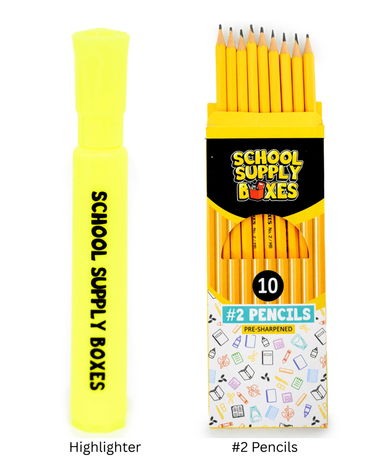 School Supply Boxes | Office Essentials Kit | Writing, Filing & Organization Supplies for Home, School, or Office