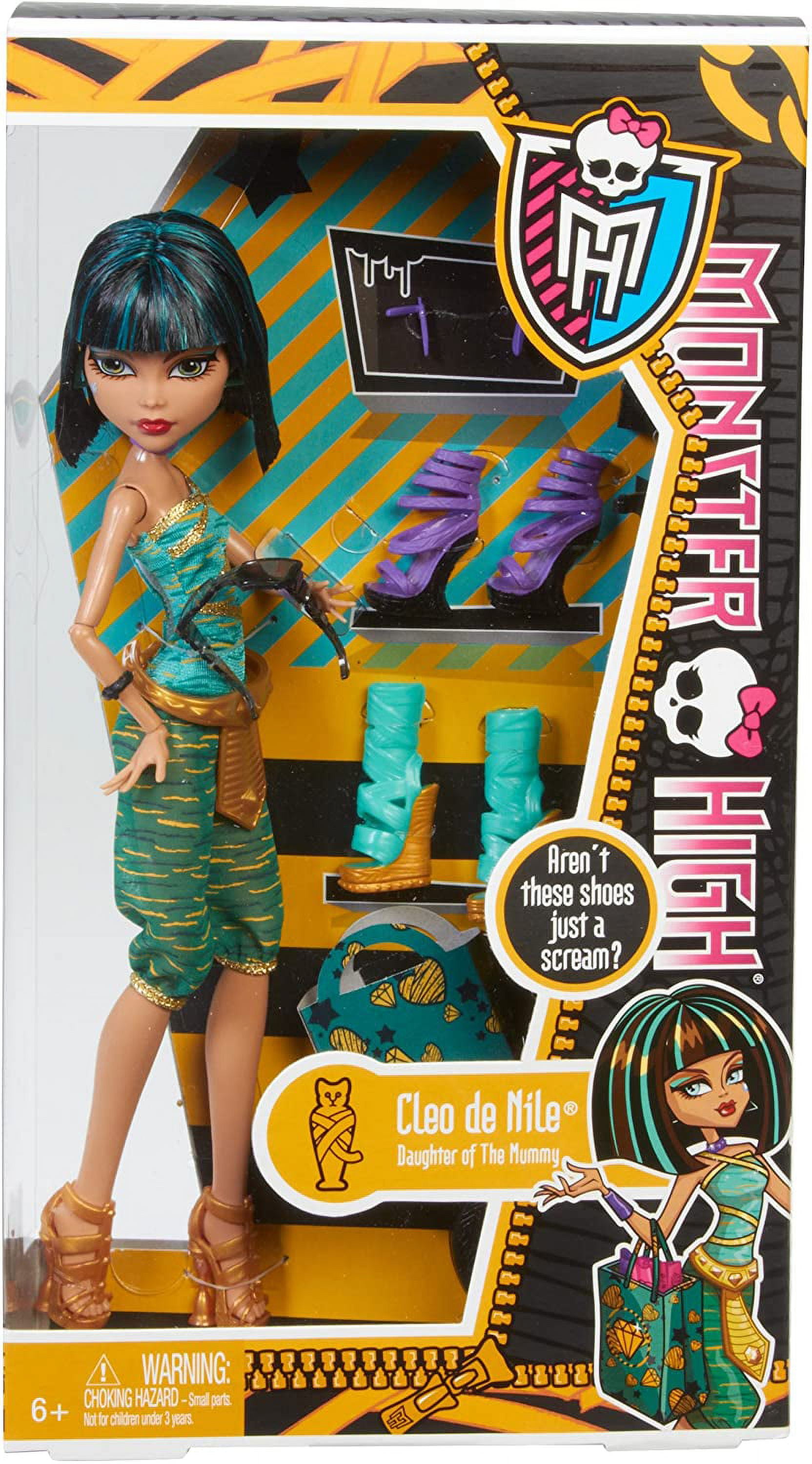 Monster High Shoe Collection Cleo de Nile 10.5 Doll