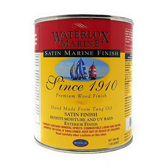 Waterlox TB6032 QT Satin Marine Finish, Clear