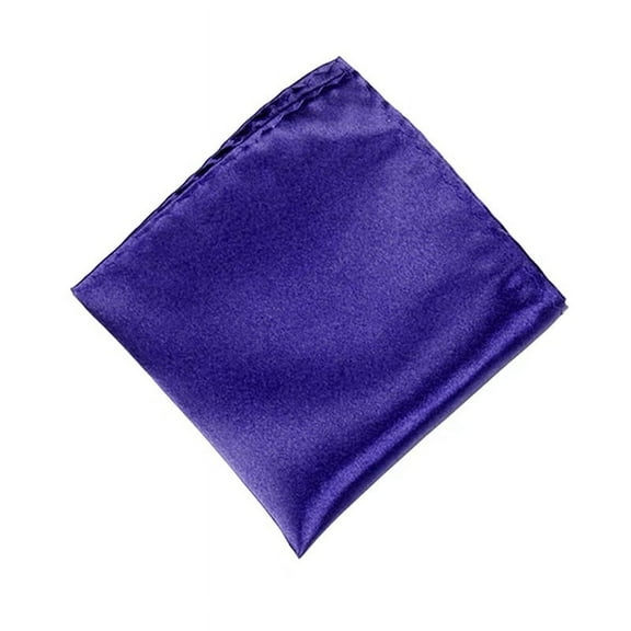 Nvzi Men's Pocket Squares Handkerchiefs Solid Color for Wedding Party,Dark Purple