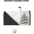 thumbnail image 3 of Christmas Tree Mailbox Covers Magnetic Standard Size 18x21 inch Winter Forest Snowing Xmas Trees Snowflakes Decorative Mail Box Wraps Post Letter Box Cover for Garden Yard Xmas Decor, 3 of 6