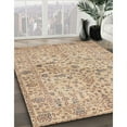 thumbnail image 2 of Ahgly Company Indoor Square Traditional Brown Persian Area Rugs, 7' Square, 2 of 6