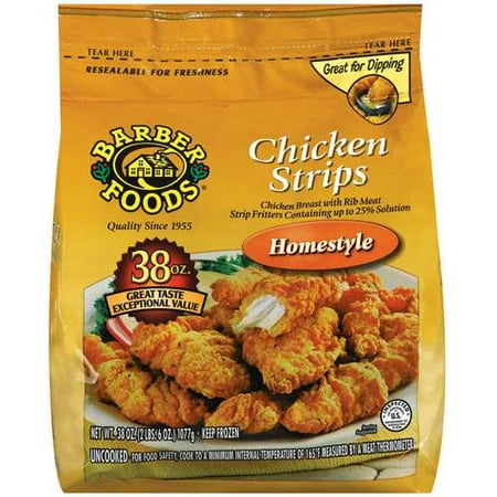 Barber Foods: Homestyle Chicken Strips, 38 Oz