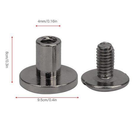 Notebook Rivet Images LHCER 50 Set 8mm Pure Copper Flat Head Rivets Leather Strap Screws Kit ...