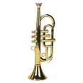 thumbnail image 1 of Trumpet 3 Tones Musical Wind Instruments For Children Toy Gold, 1 of 4