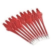 Uxcell Marker Pen Round Clip Plastic 2H Golf Scoring Pencils with Eraser Red 20Pack