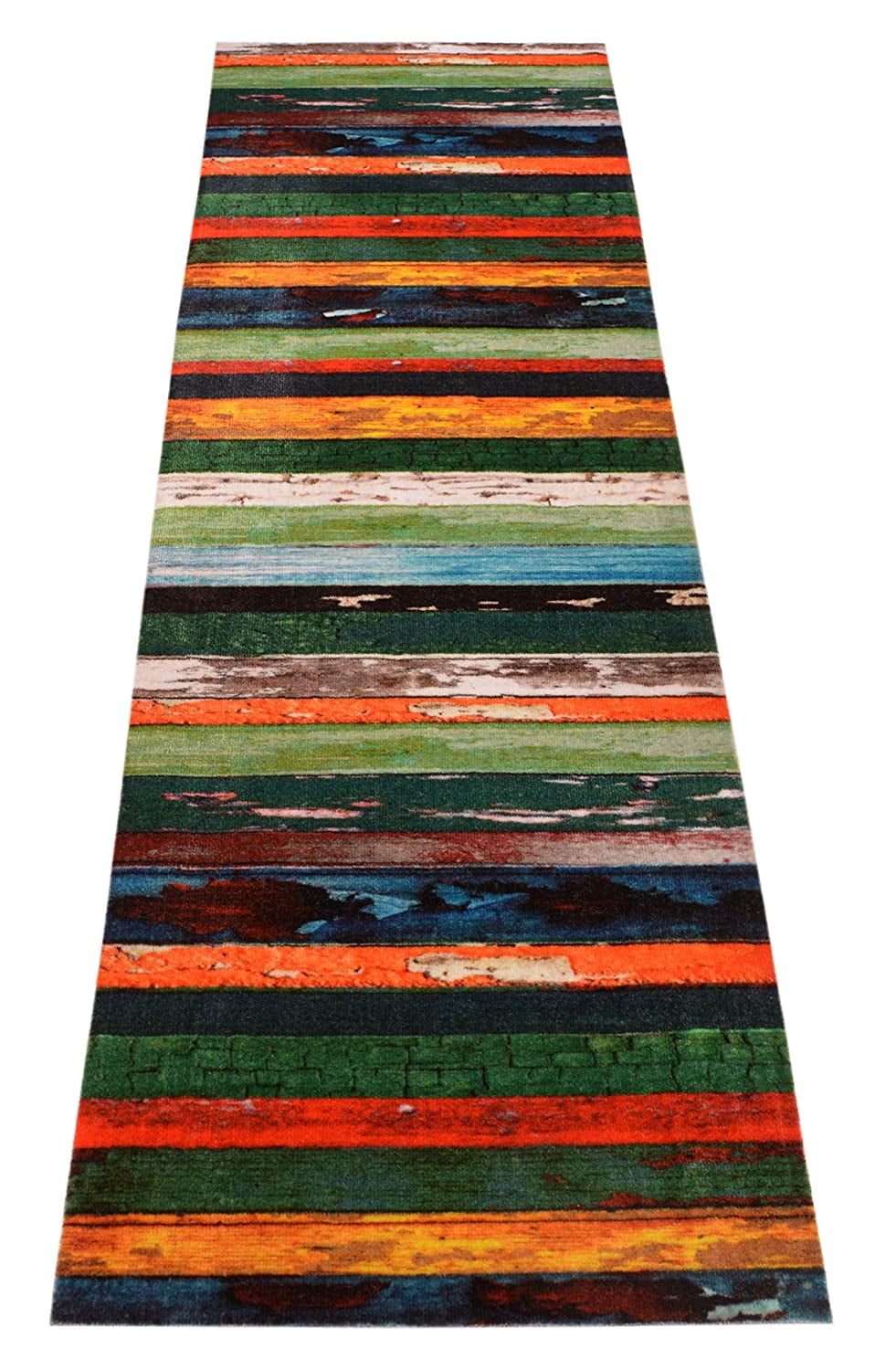 Custom Size Runner Rug Nature Hardwood Multi Color Cut to Size Rug