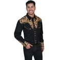 thumbnail image 3 of Scully P-634-GLD-XXL Mens Western Shirt - Gold, XXL, 3 of 3