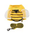 thumbnail image 1 of Cute Bee Traction Stylish Walking Dog Cat Soft Yellow With Sturdy Handle Bracelet Outdoor Adventures Traction Rope Grid Wing Style XL, 1 of 9
