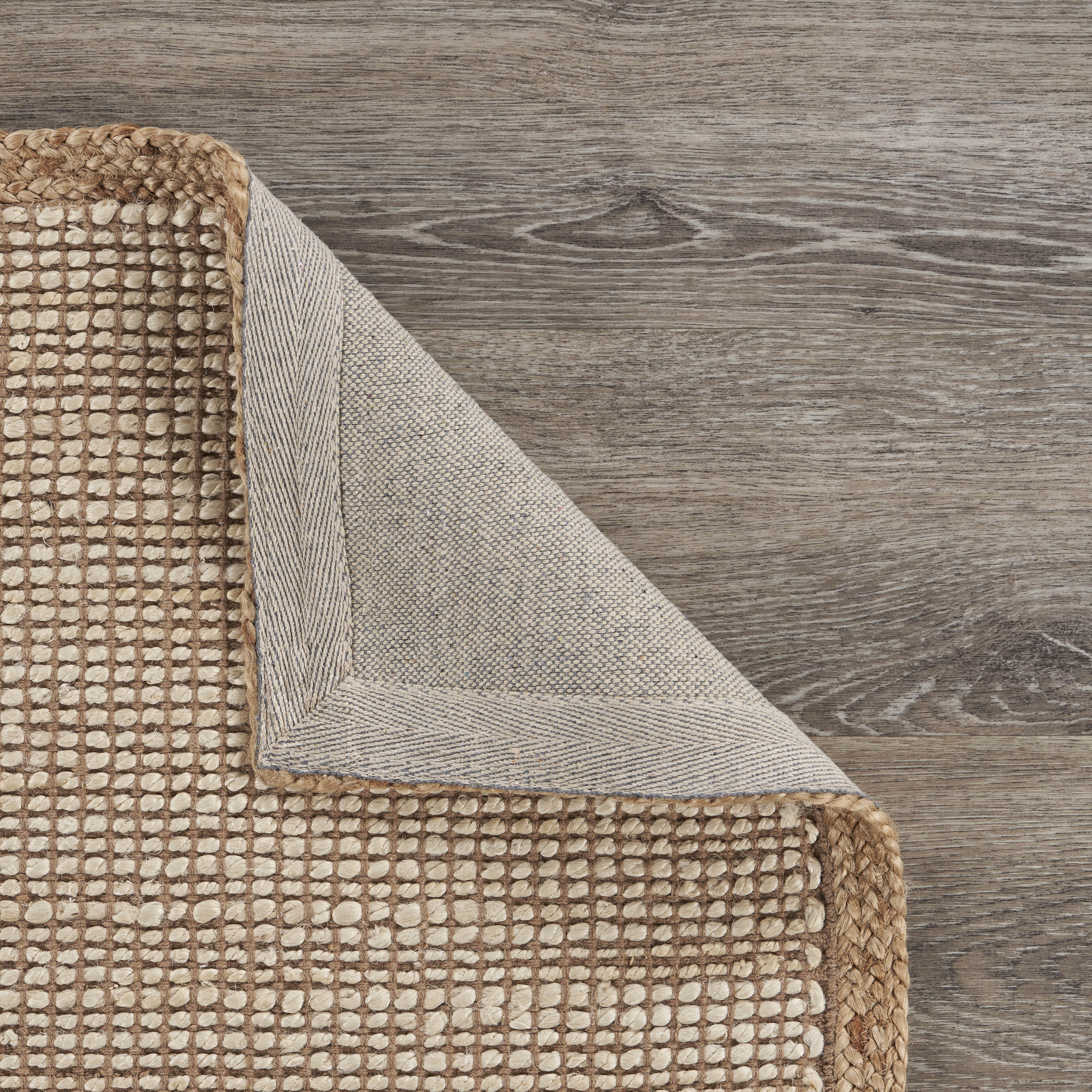 Lr Home Woven Solid Print Hand-Made Area Rug, 12' x 9'