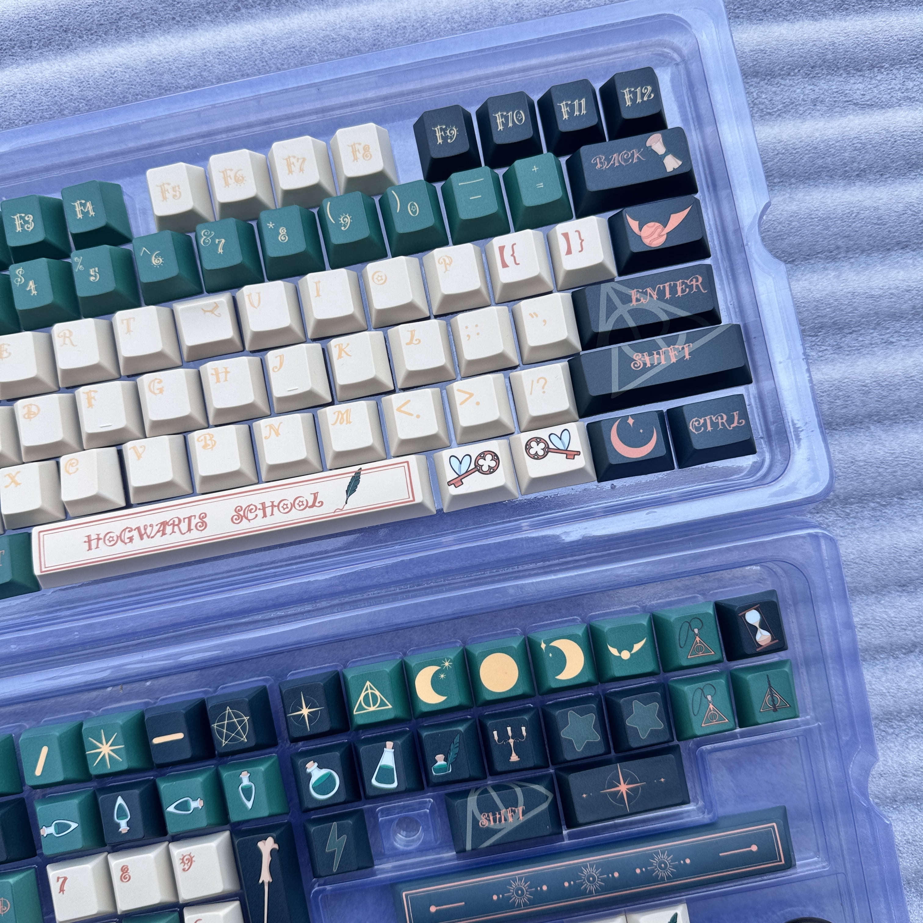 Slytherin House Themed Keycap Set, Cherry Profile MX Mechanical Keyboards OEM Height for Mechanical Keyboard Keycap