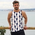 thumbnail image 6 of Pofeuu Seahorses and Hearts Print Men's Workout Tank Tops Sleeveless Muscle Gym Shirt Quick Dry-3X-Large, 6 of 7