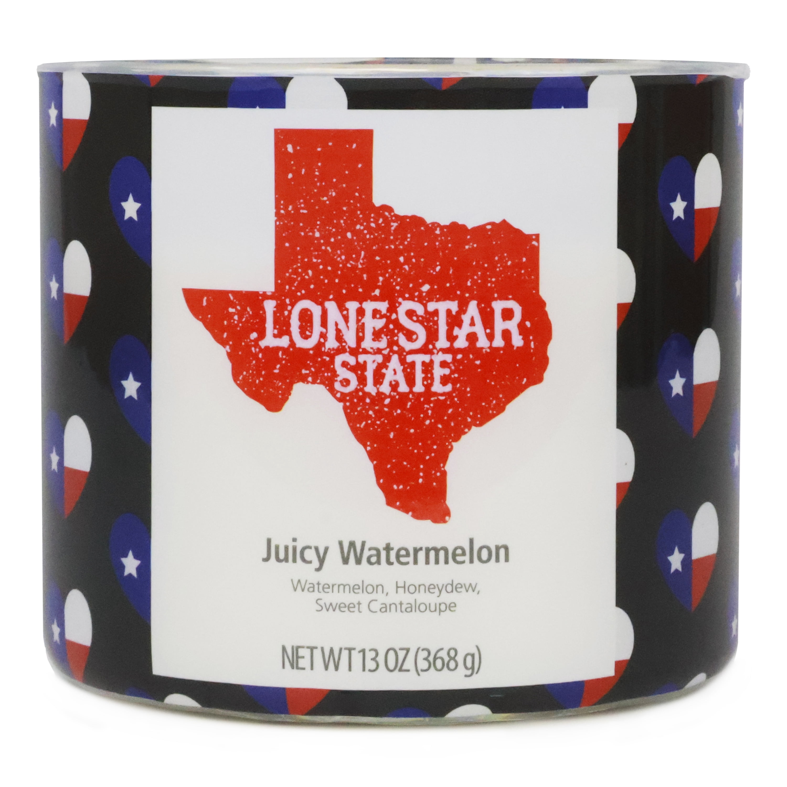 Mainstays Texas Themed Lone Star State Juicy Watermelon 3-Wick candle, 13-Ounce