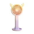 thumbnail image 1 of Small Fan Mute Natural Wind Rechargeable Summer Lovely Gradient Desk Handheld 3-speed Wind Small Fan for Classroom, 1 of 10