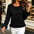thumbnail image 5 of jjayotai Womens Long Sleeve Shitrs Fall Tshirts Ruffle Flowy Crew Neck Dressy Casual Blouses 2026 Trendy Cute Work Outfits, 5 of 6