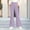 Purple, variant on Spazoro Girls Flare Pants with Pockets, Flare Leg Loose Fit Elastic Waist Stretchy Solid Color Warm Casual Trousers for Daily Wear Beige Size 6