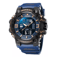 thumbnail image 1 of Reloj Con Pantalla Doble Resistente Al Agua Azul, 1 of 5