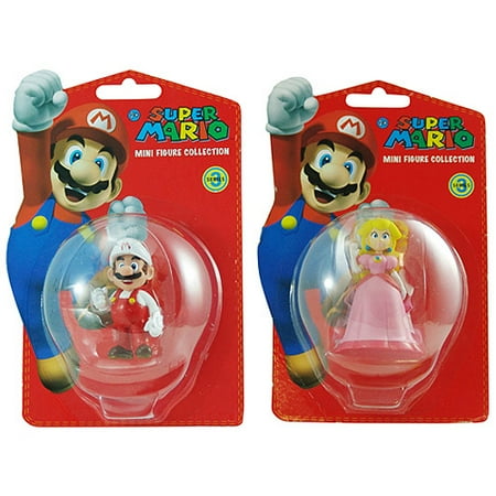 Super Mario Figure Bundle, Mario and Peach Mini, Series 3