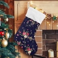 thumbnail image 5 of Coolnut Wildflower Christmas Stocking, Personalized Large Candy Stocking, Xmas Stockings Decoration Hanging Gift for Family Holiday Party Ornaments Decor Fireplace, 5 of 7