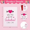 thumbnail image 3 of Happy Galentines Day Cards for Her Will You Be My Galentines Valentines Greeting Card for Friends Best Friend Pink Love Card Happy Galentines Gifts Card with Envelope for Friends Girl Women, 3 of 7