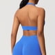 thumbnail image 5 of Sujetadores Deportivos para Mujeres Soporte Alto Busto Grande de Color Sólido Sujetador de Punto sin Costuras de Yoga, Cuello Colgante Diseño de Espalda para el Gimnasio, 5 of 9