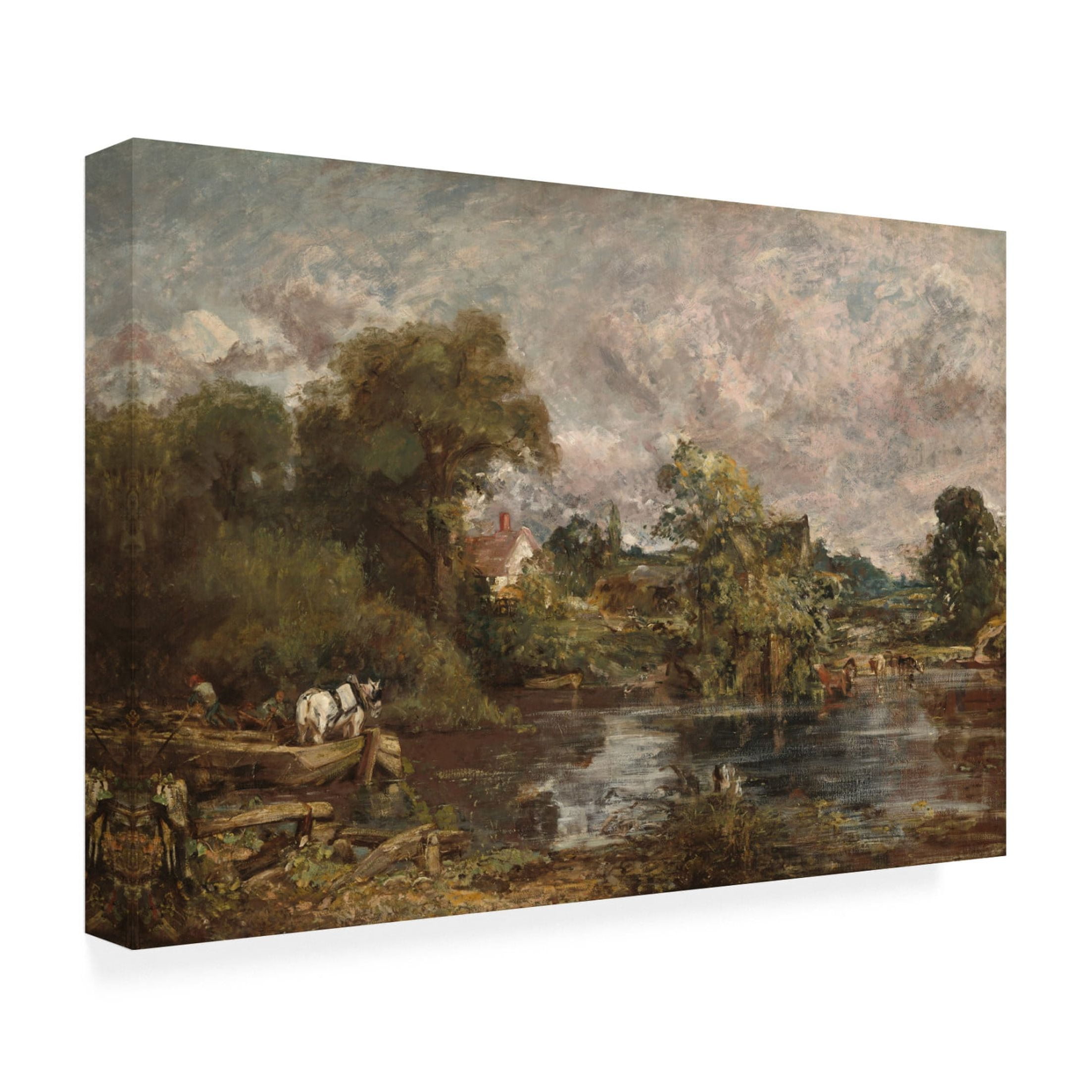 John Constable 'The White Horse, 1818-19' Canvas Art - 32 x 22 Inches